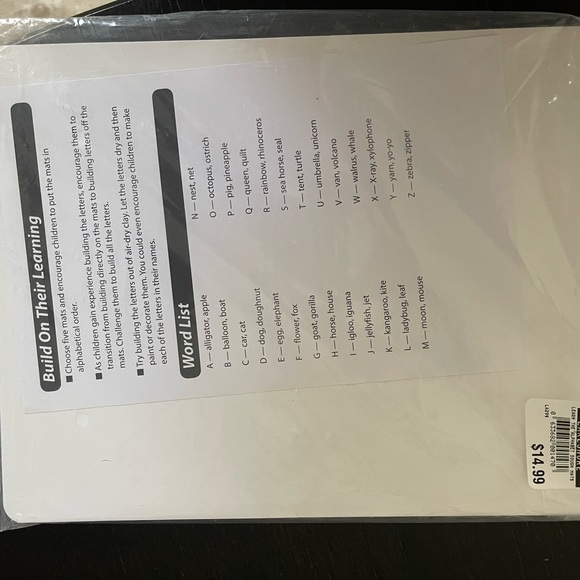 Alphabet Learning Board dough molding set - Picture 2 of 3